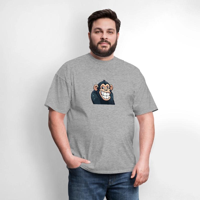 Grinning chimpanzee