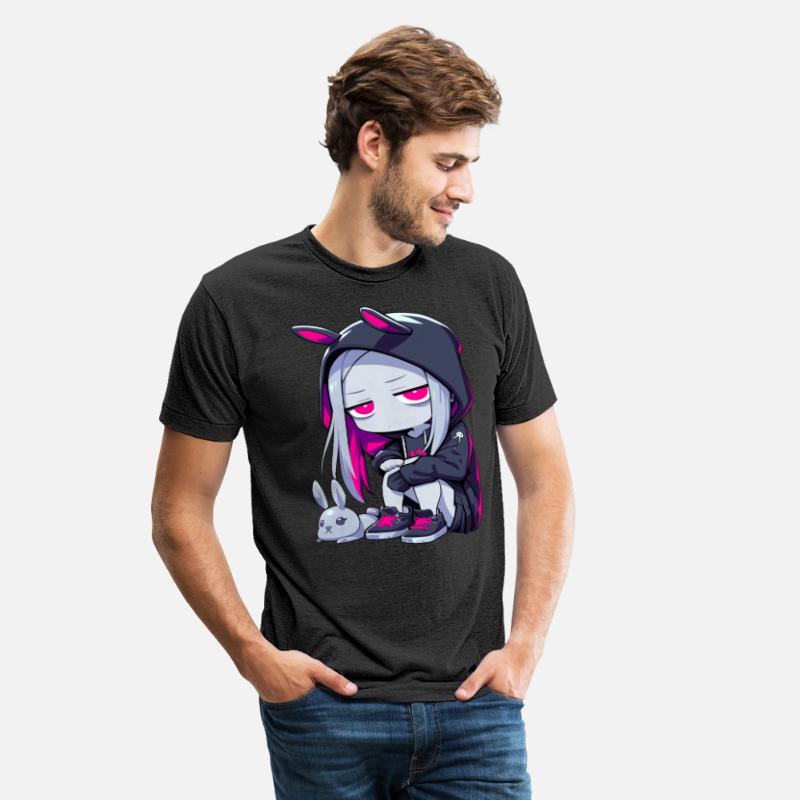 Grunge Goth Bunny Anime Girl Cute E-Girl Edgy