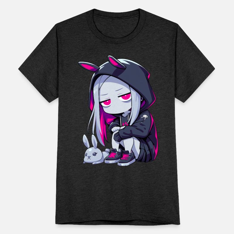 Grunge Goth Bunny Anime Girl Cute E-Girl Edgy