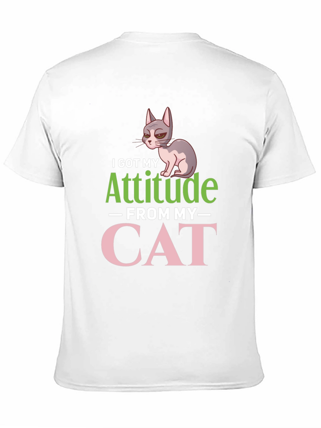 Attitude from Cat Graphic T-Shirt