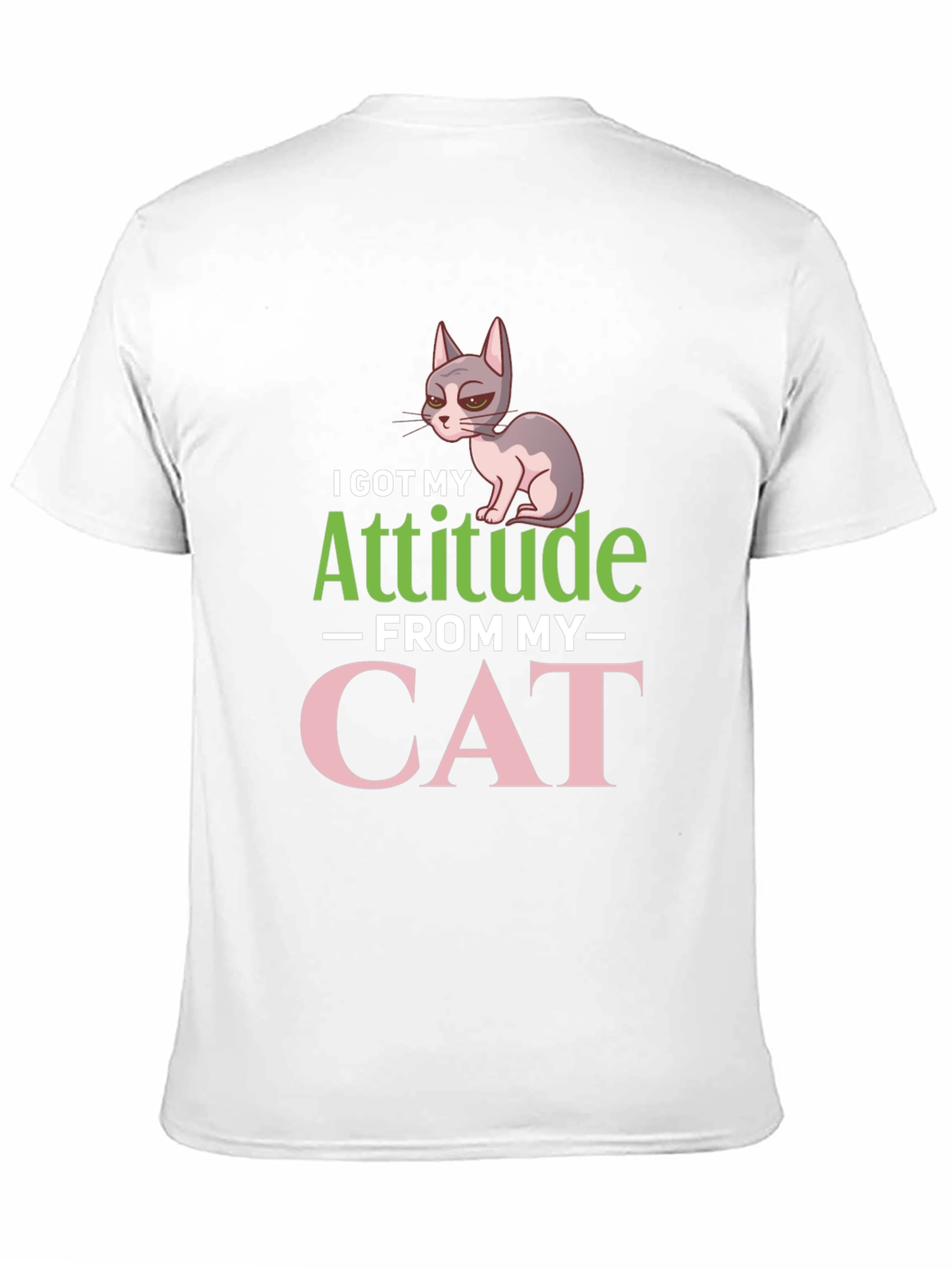 Attitude from Cat Graphic T-Shirt