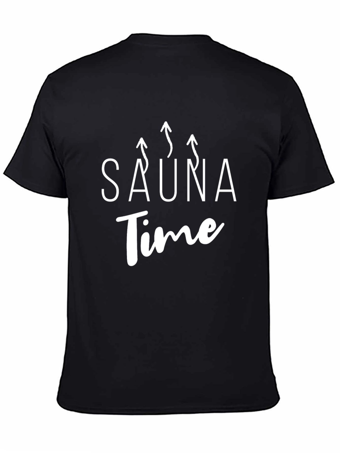 Sauna Time Black T-Shirt - Relax and Unwind