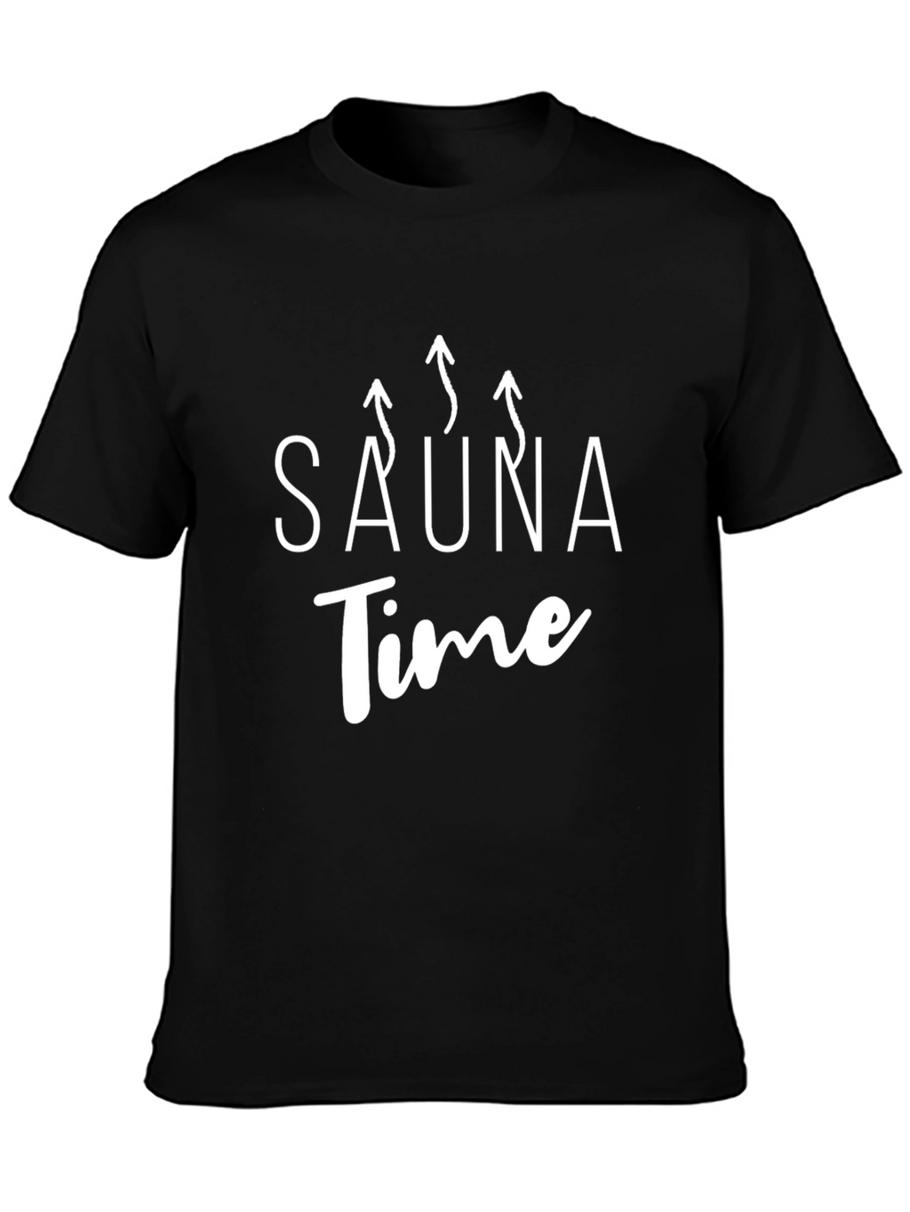 Sauna Time Black T-Shirt - Relax and Unwind