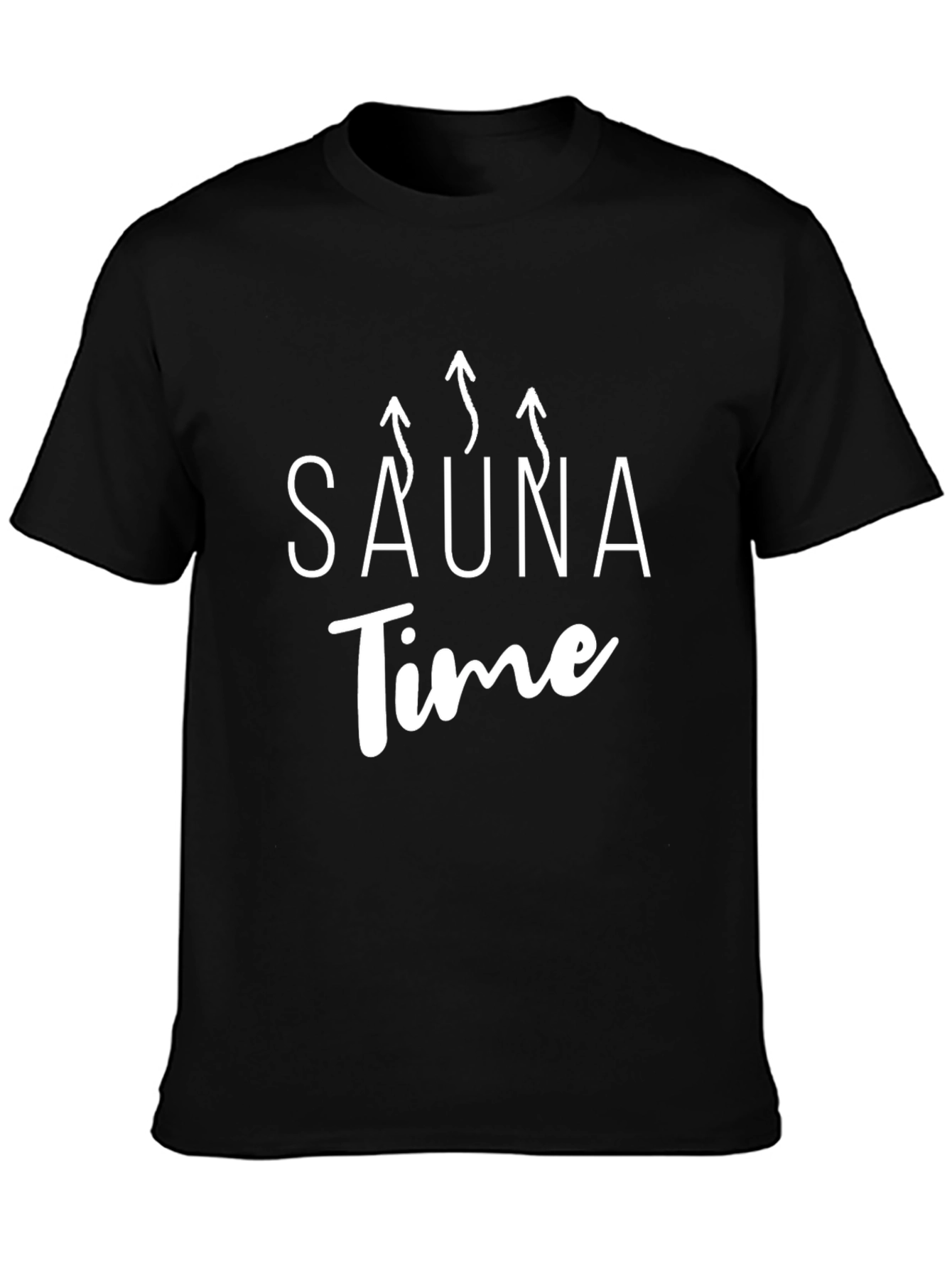 Sauna Time Black T-Shirt - Relax and Unwind