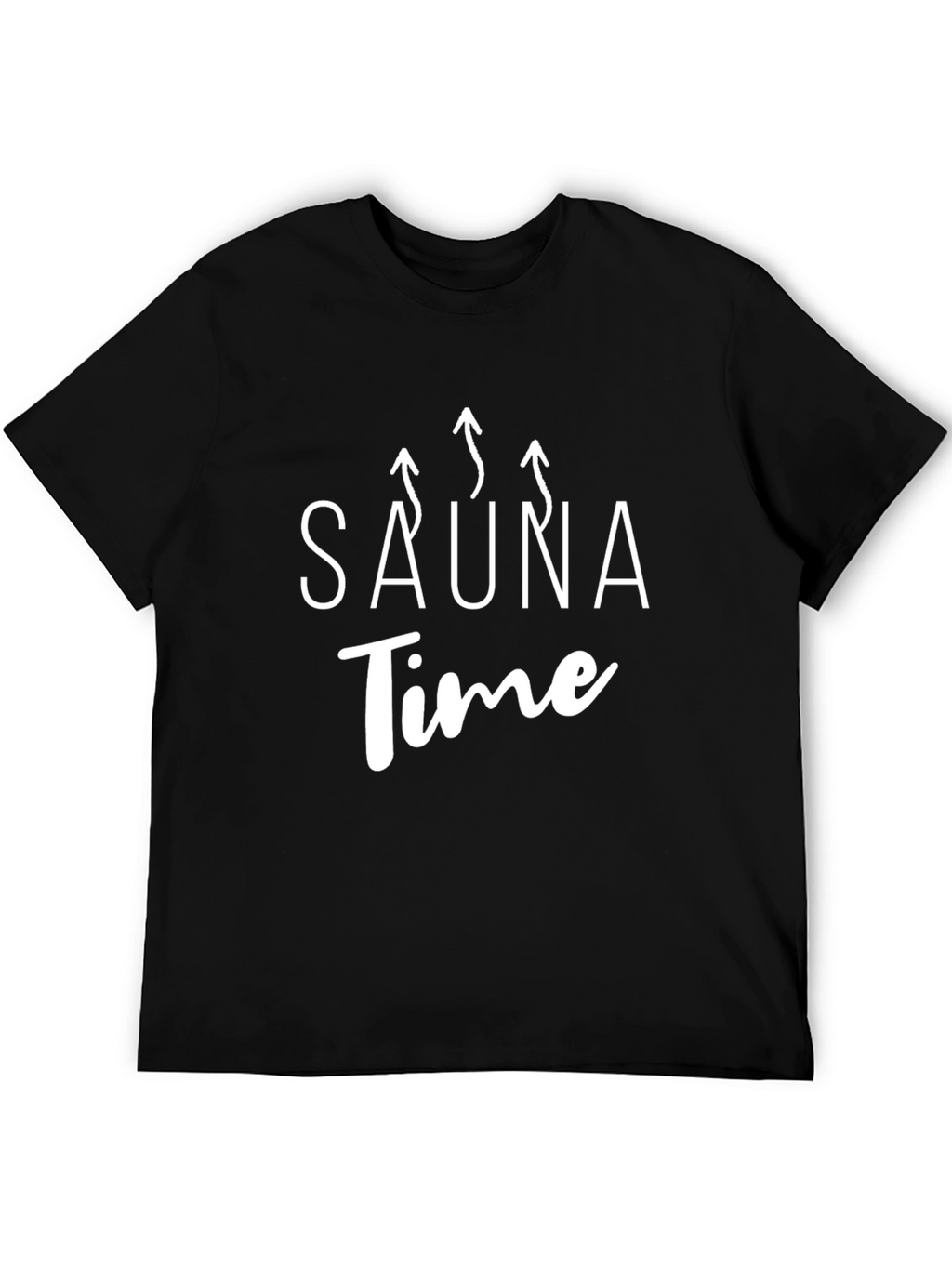 Sauna Time Black T-Shirt - Relax and Unwind