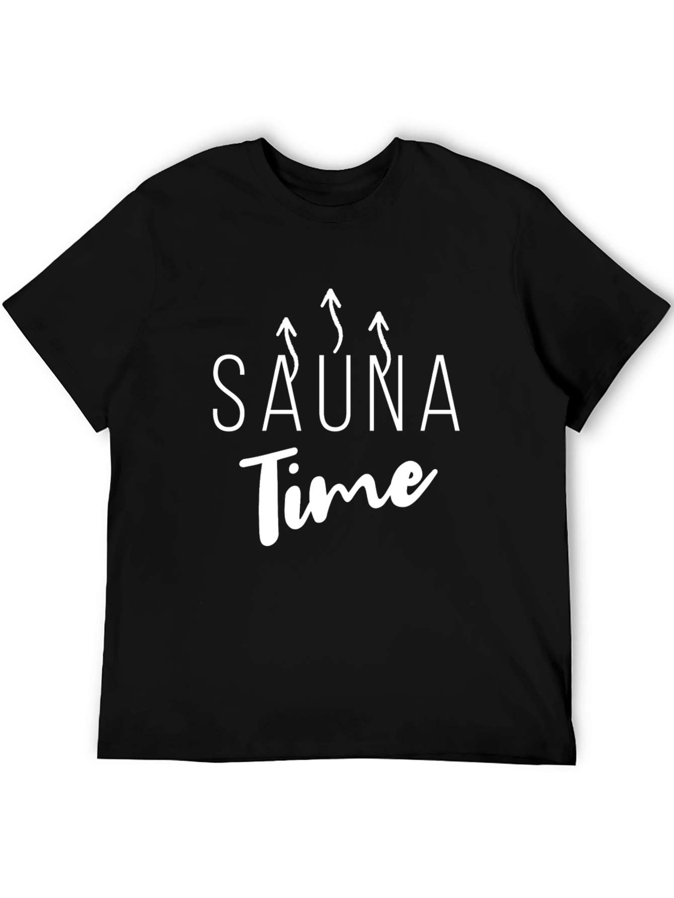 Sauna Time Black T-Shirt - Relax and Unwind