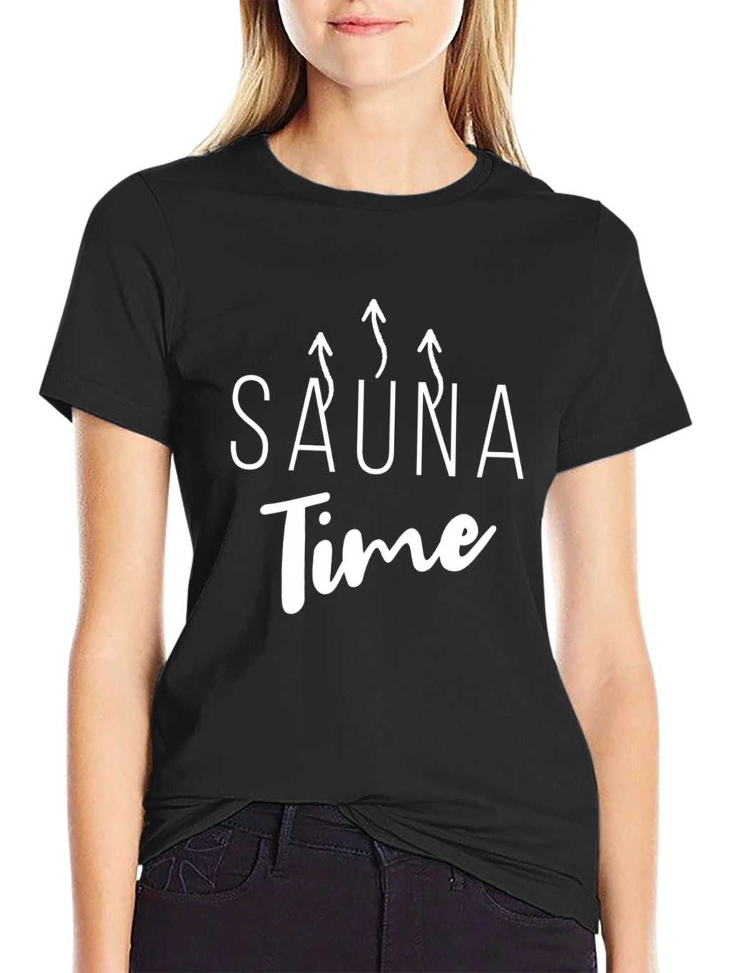 Sauna Time Black T-Shirt - Relax and Unwind