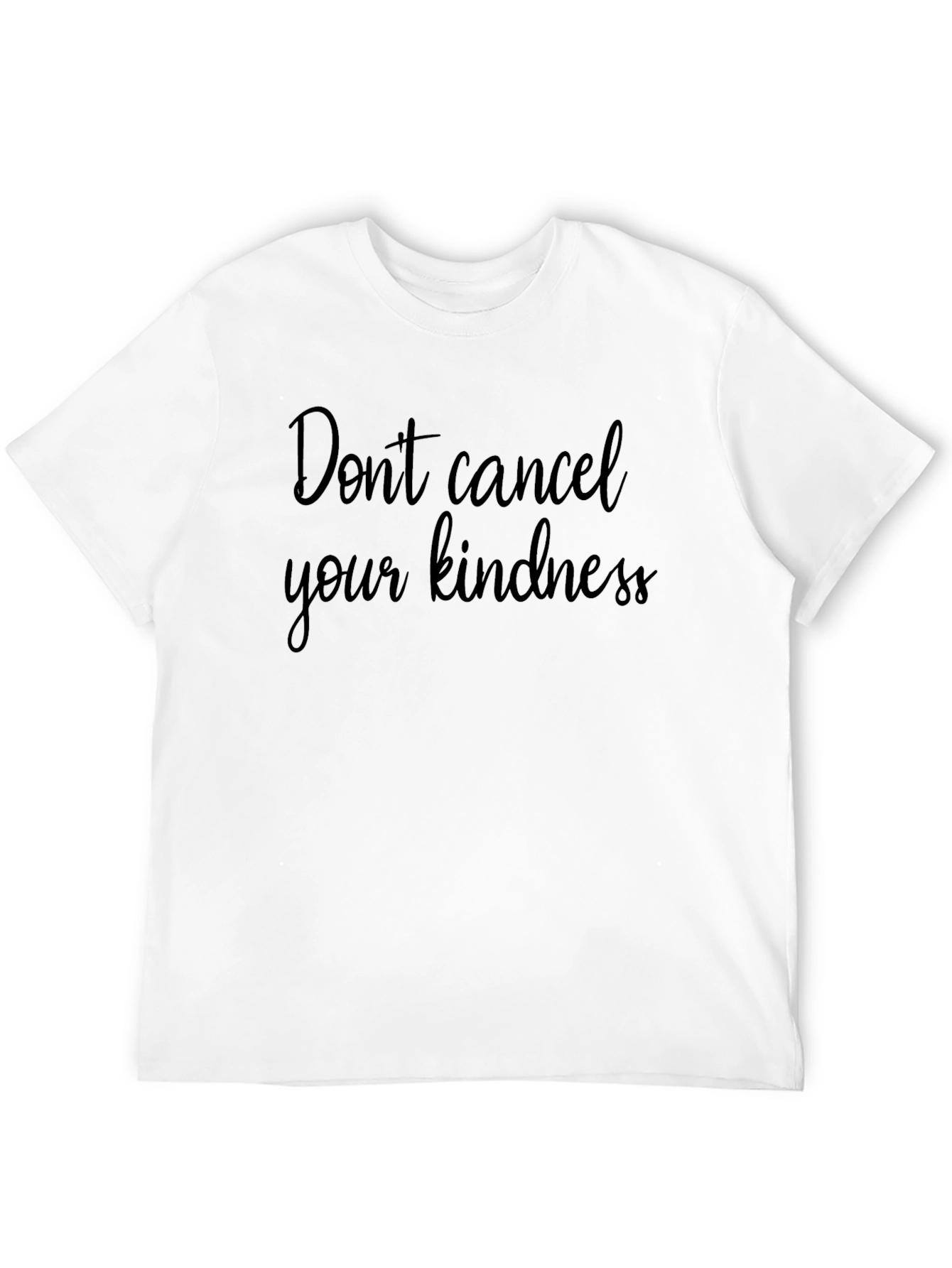 Kindness Black T-Shirt - Positive Message Apparel