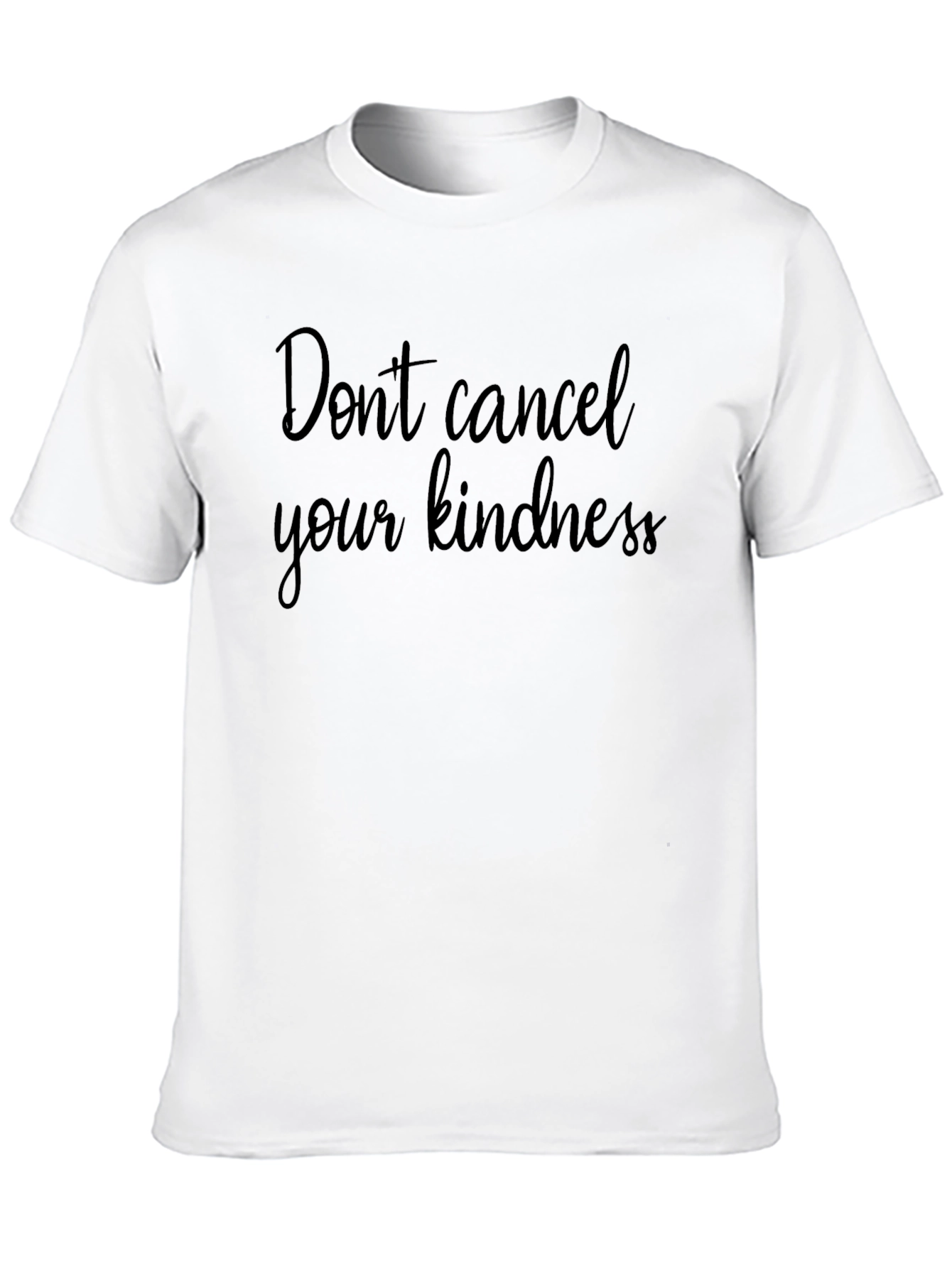 Kindness Black T-Shirt - Positive Message Apparel