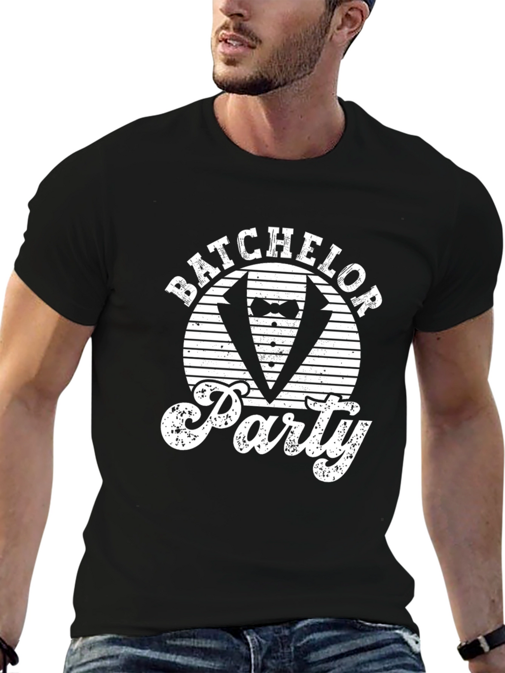 Bachelor Party Tuxedo Graphic T-Shirt