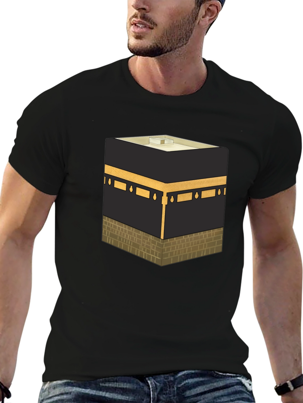 Kaaba Graphic Black T-Shirt