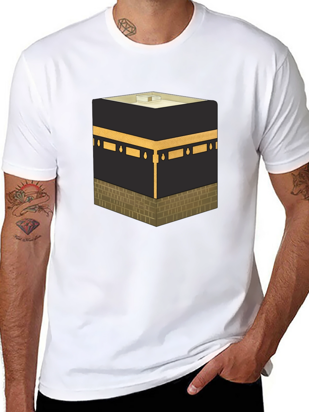 Kaaba Graphic Black T-Shirt