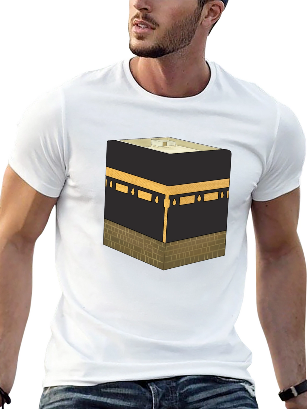 Kaaba Graphic Black T-Shirt
