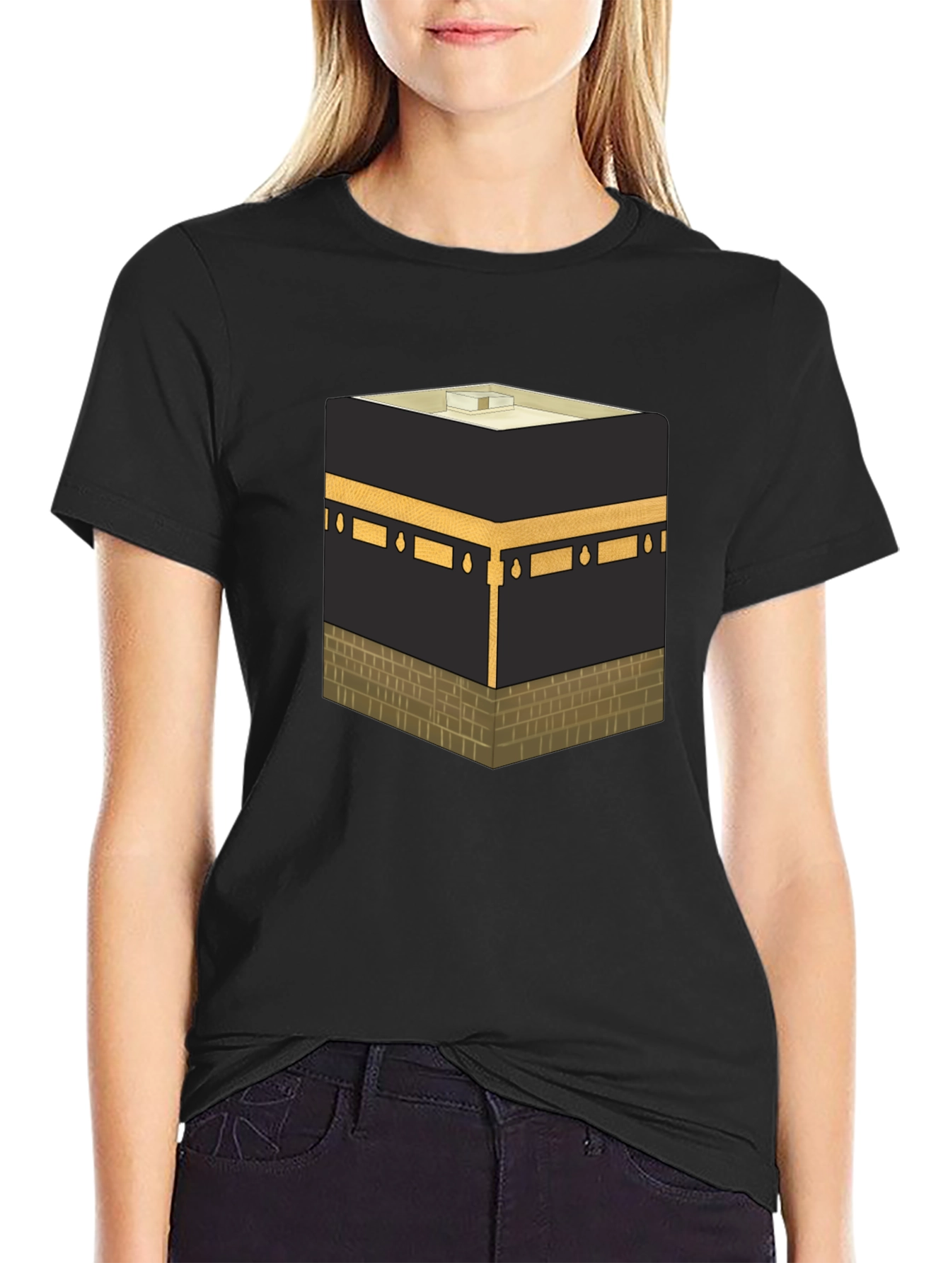 Kaaba Graphic Black T-Shirt