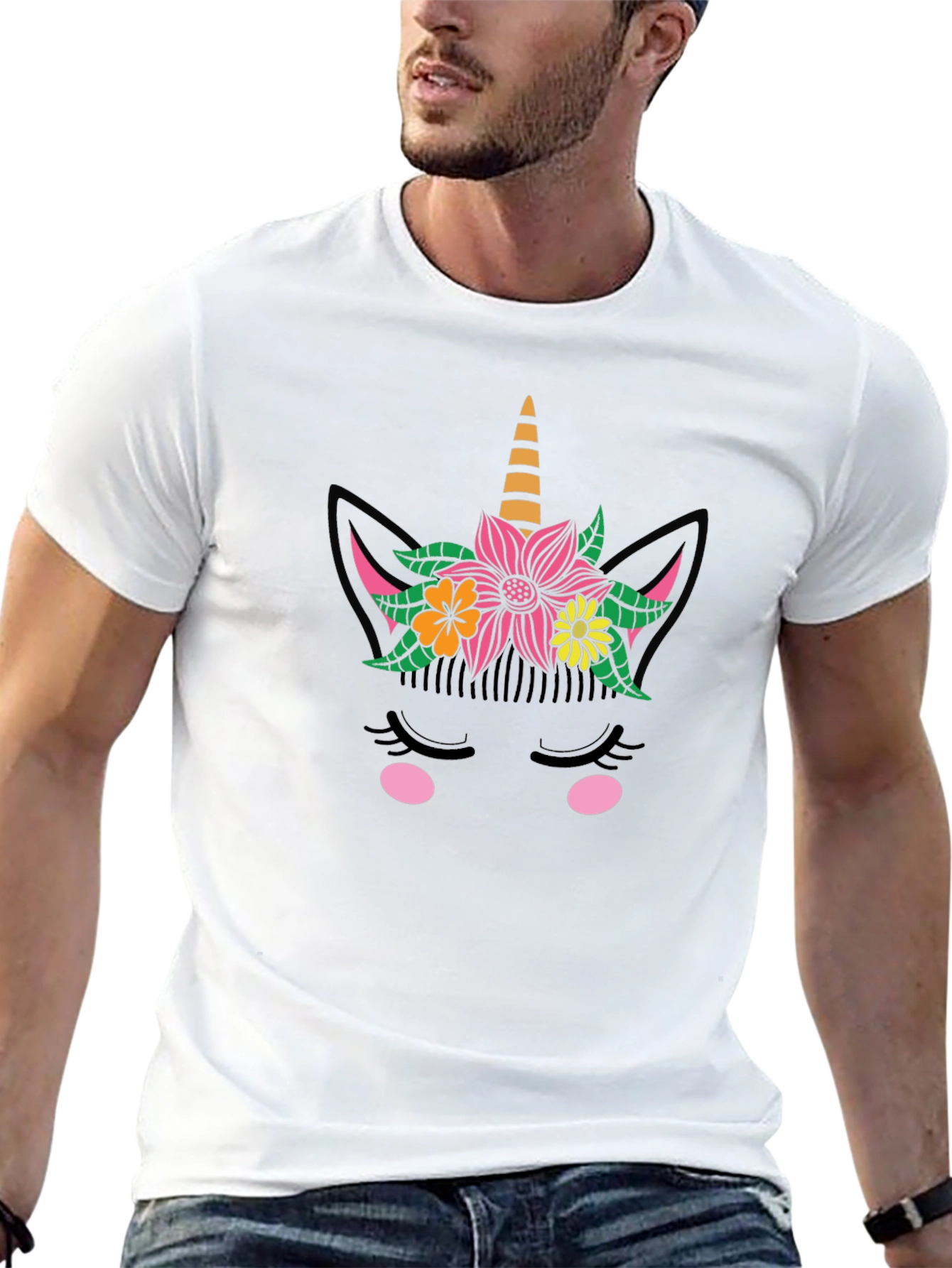 Unicorn Floral Graphic Tee
