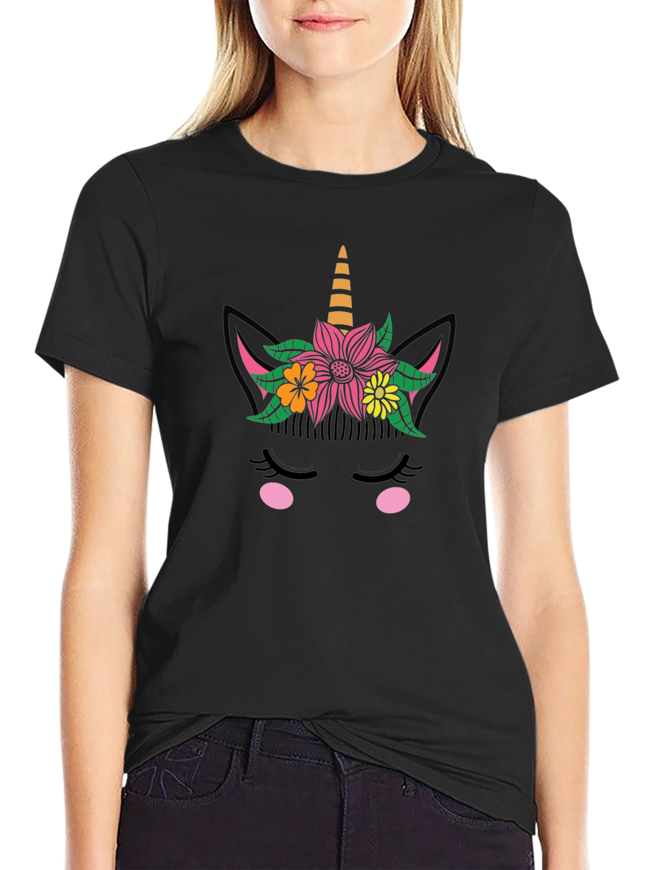 Unicorn Floral Graphic Tee