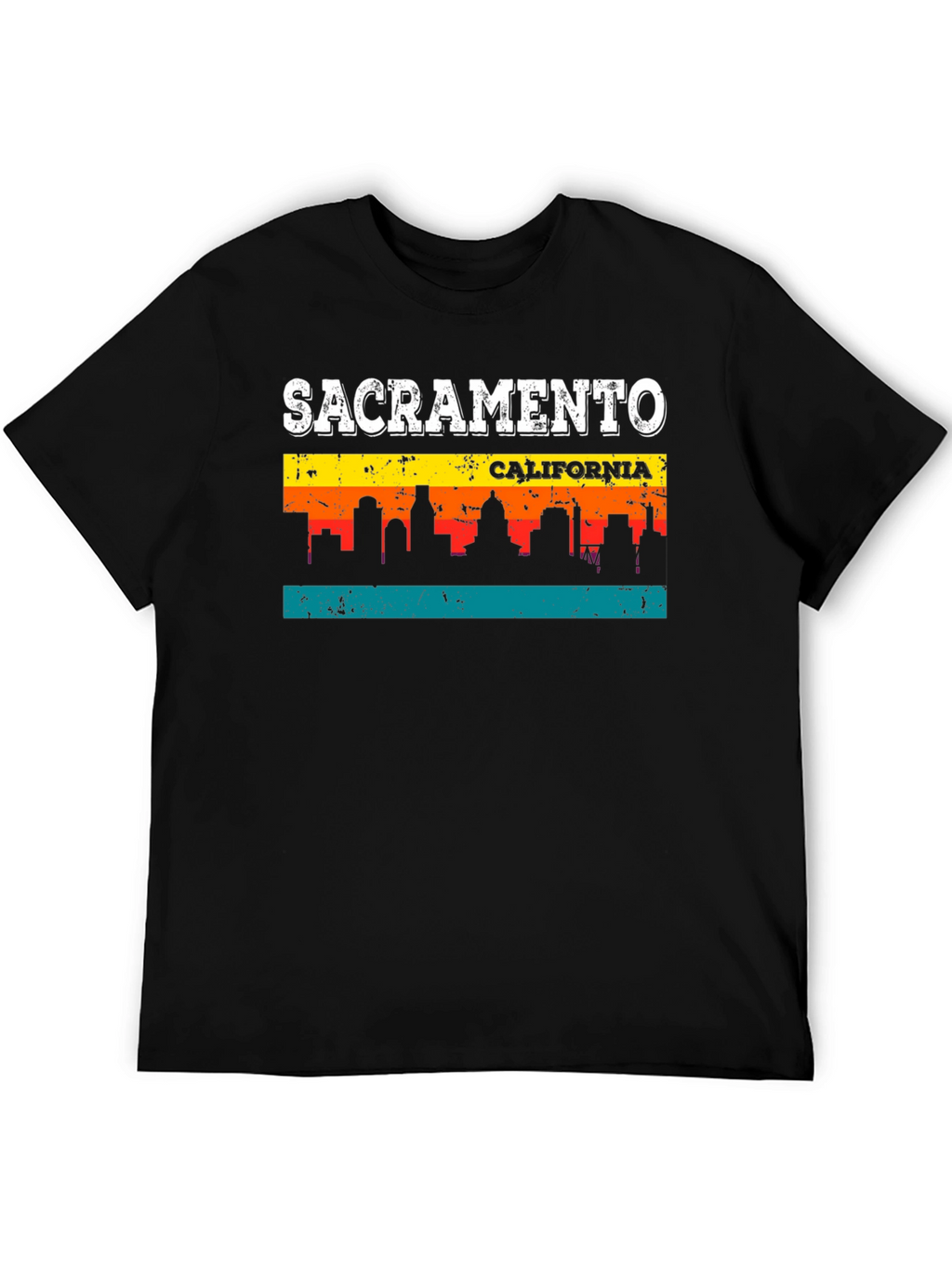 Sacramento California Skyline Graphic T-Shirt