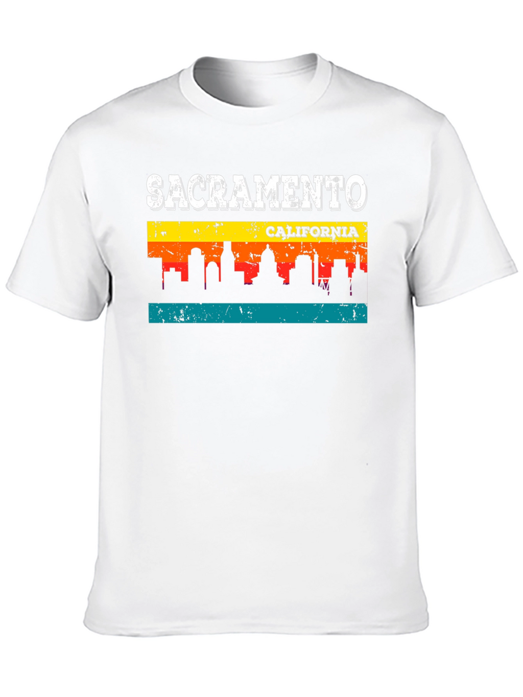 Sacramento California Skyline Graphic T-Shirt