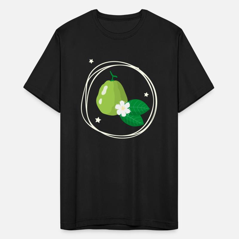 Guava With Flower And Leaves
