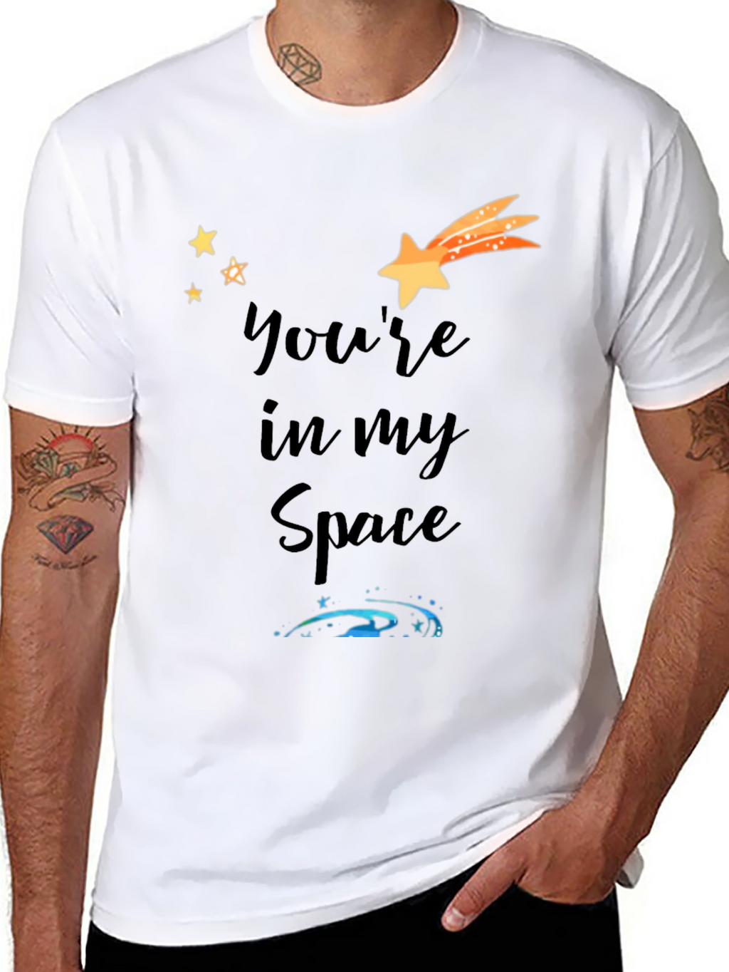 Youre In My Space Black Graphic Tee