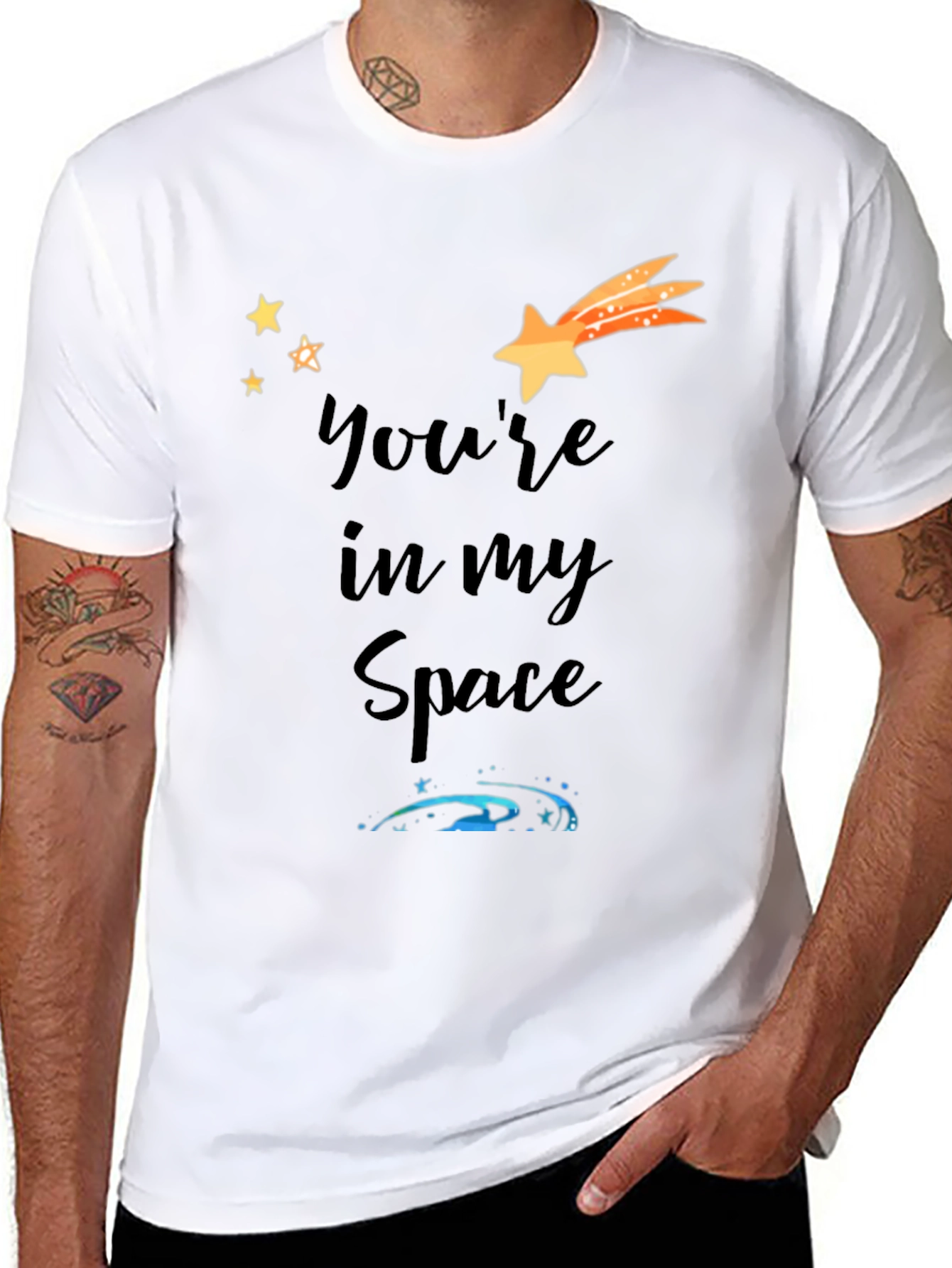 Youre In My Space Black Graphic Tee