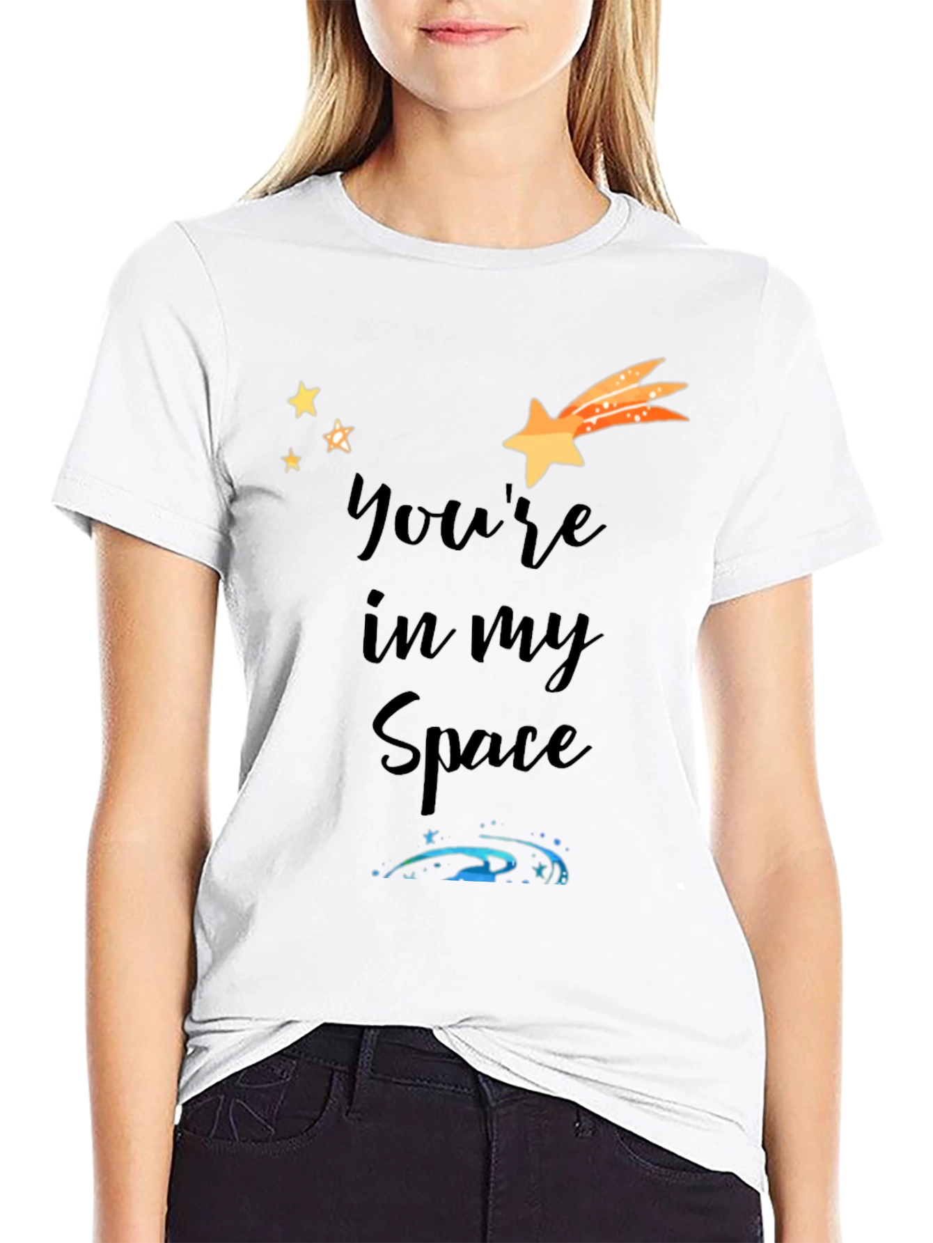 Youre In My Space Black Graphic Tee