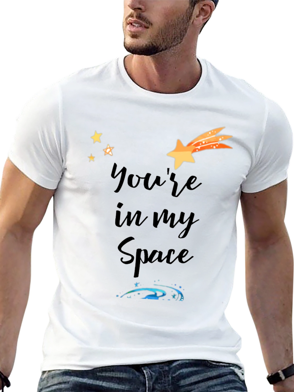 Youre In My Space Black Graphic Tee