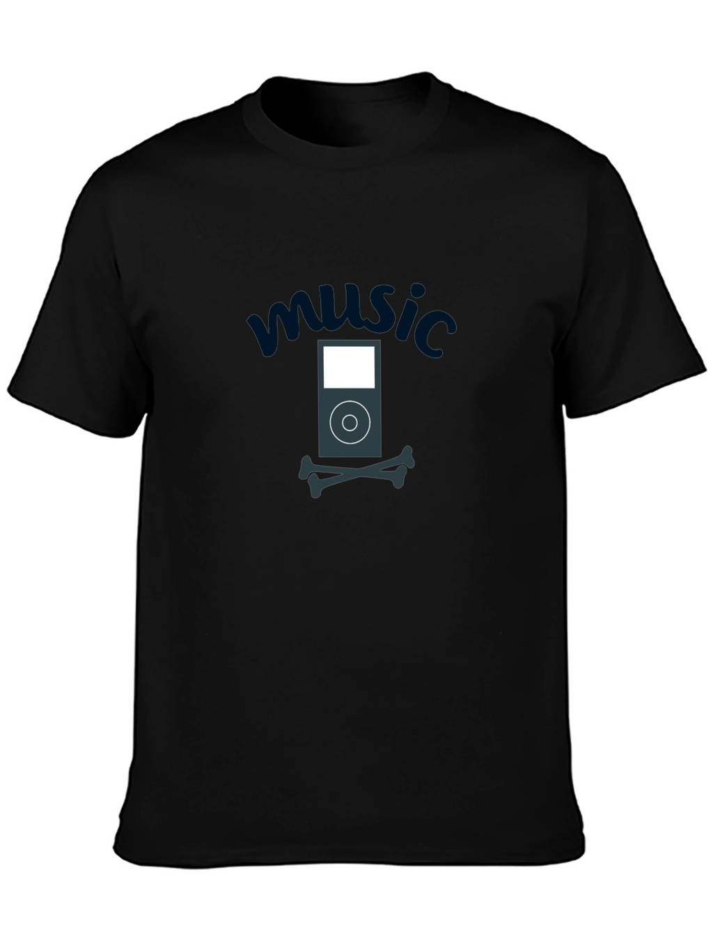 Music iPod Skull T-Shirt - Soft Cotton Tee