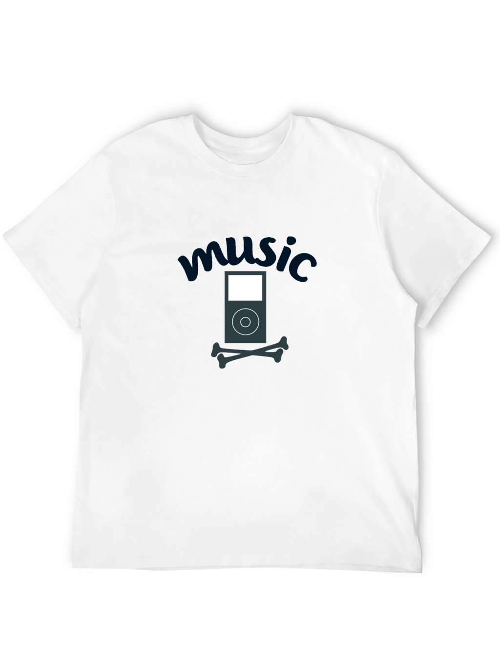 Music iPod Skull T-Shirt - Soft Cotton Tee