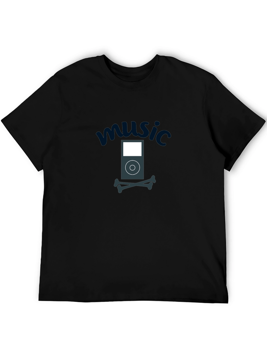 Music iPod Skull T-Shirt - Soft Cotton Tee