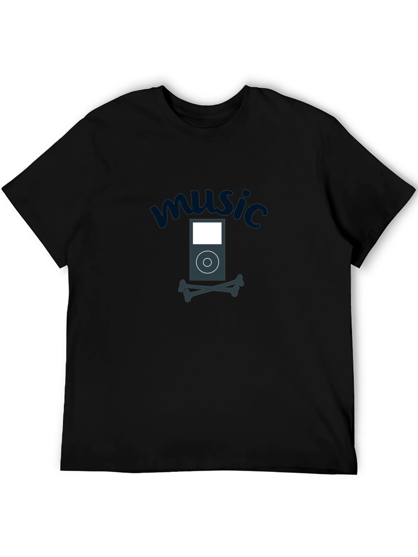 Music iPod Skull T-Shirt - Soft Cotton Tee