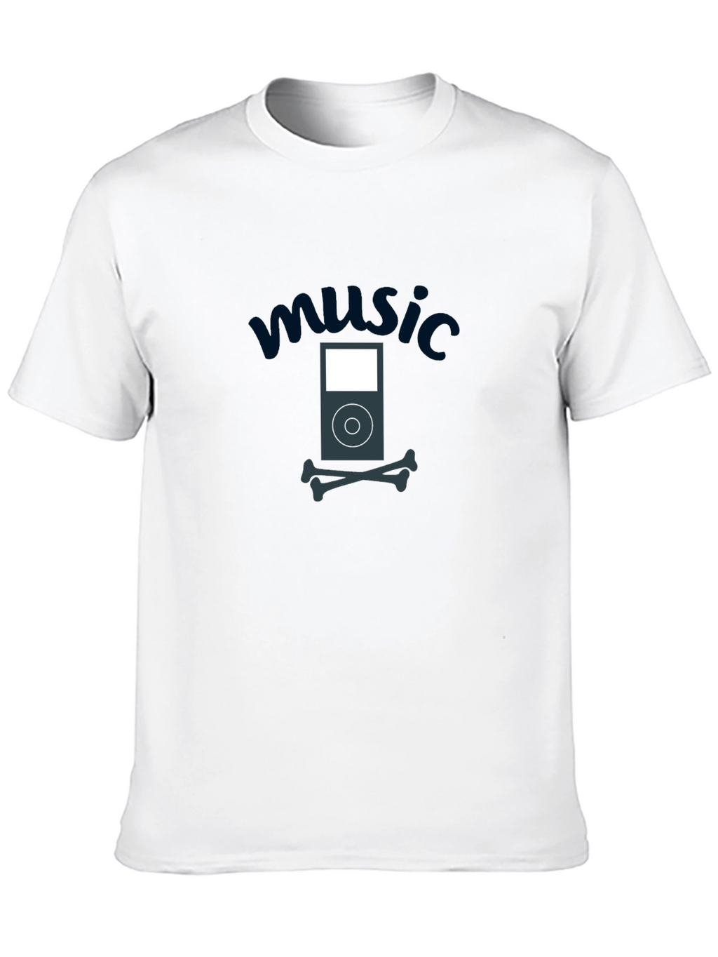 Music iPod Skull T-Shirt - Soft Cotton Tee