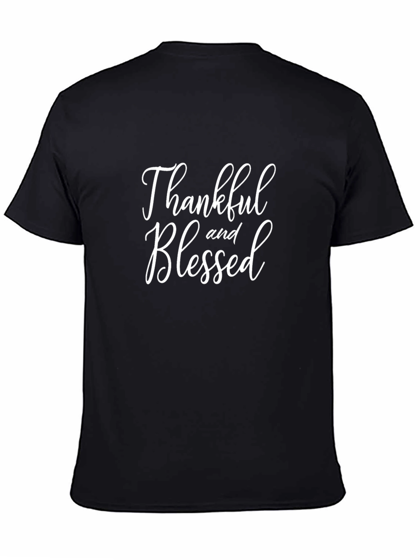 Thankful and Blessed Black T-Shirt