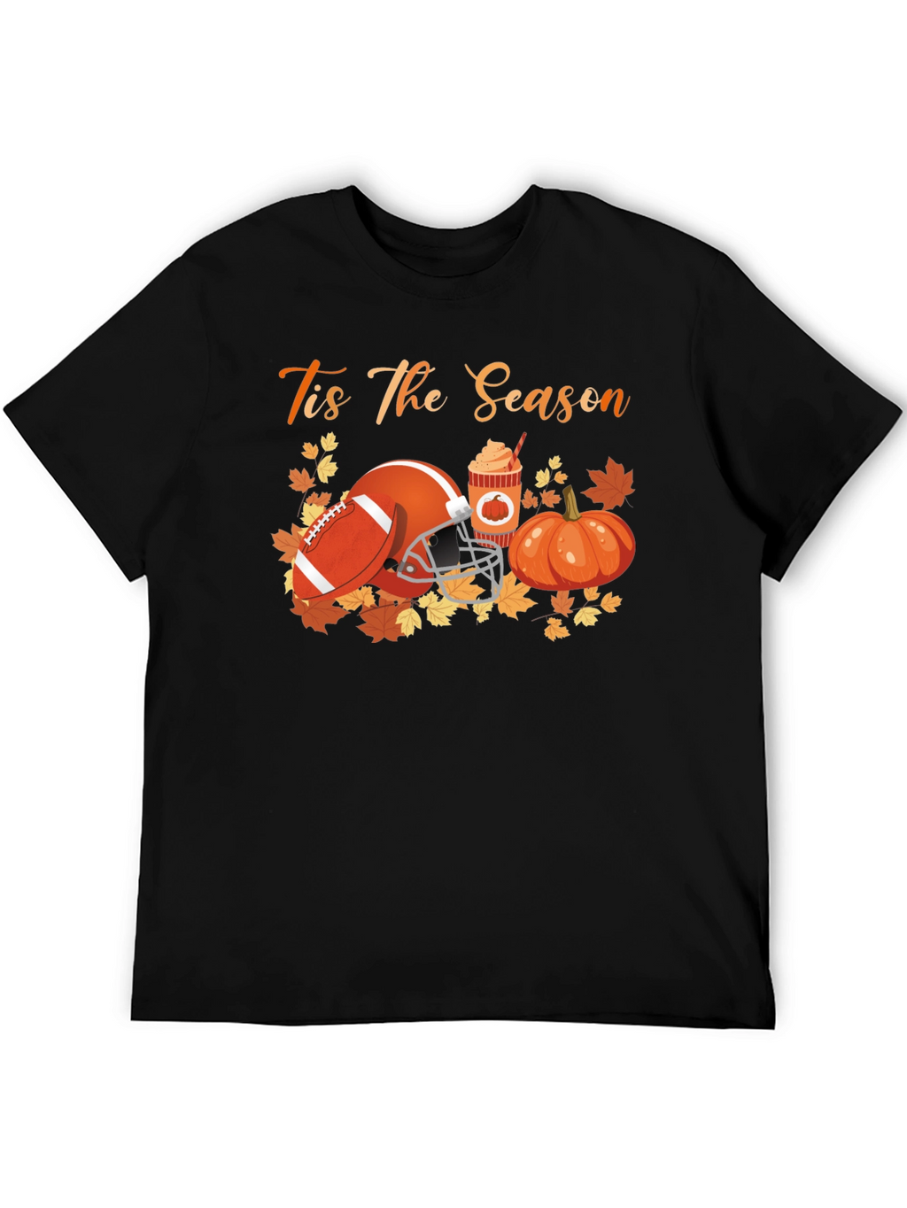Tis The Season Football Pumpkin Spice T-Shirt