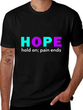 Hope Graphic Print T-Shirt - Motivational Design