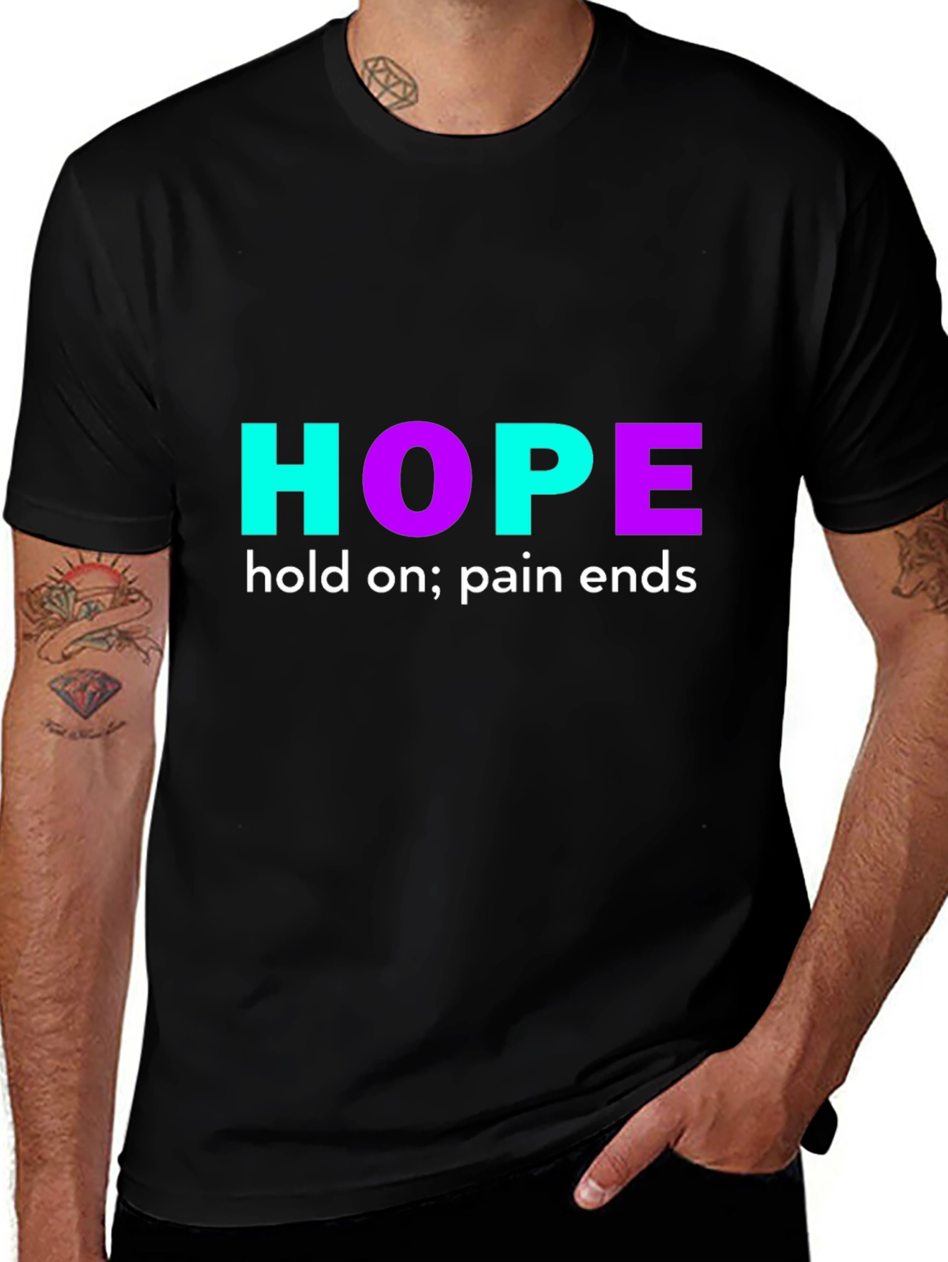Hope Graphic Print T-Shirt - Motivational Design
