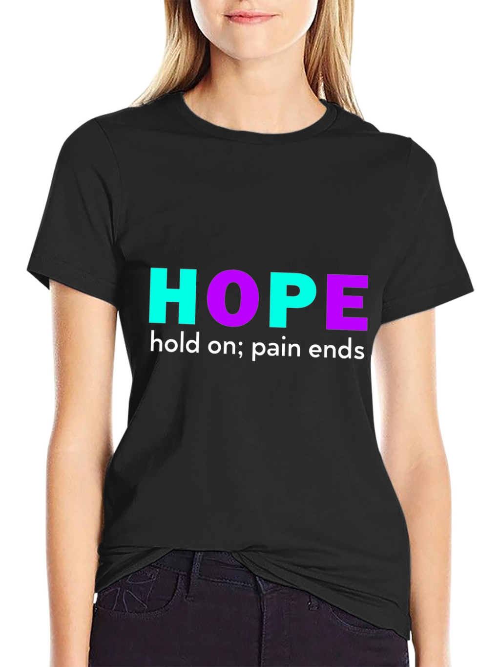 Hope Graphic Print T-Shirt - Motivational Design
