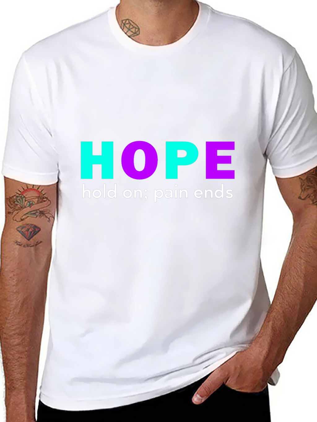 Hope Graphic Print T-Shirt - Motivational Design
