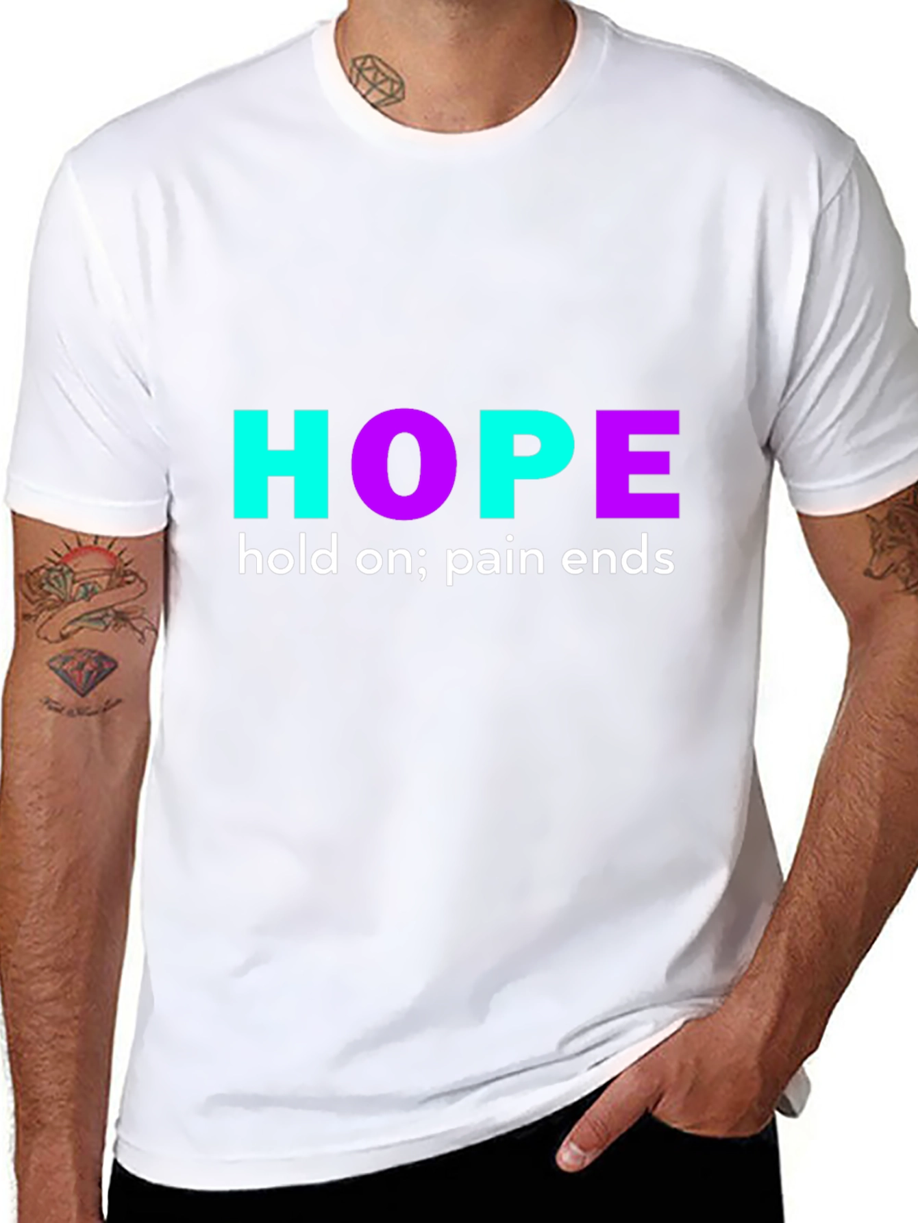 Hope Graphic Print T-Shirt - Motivational Design