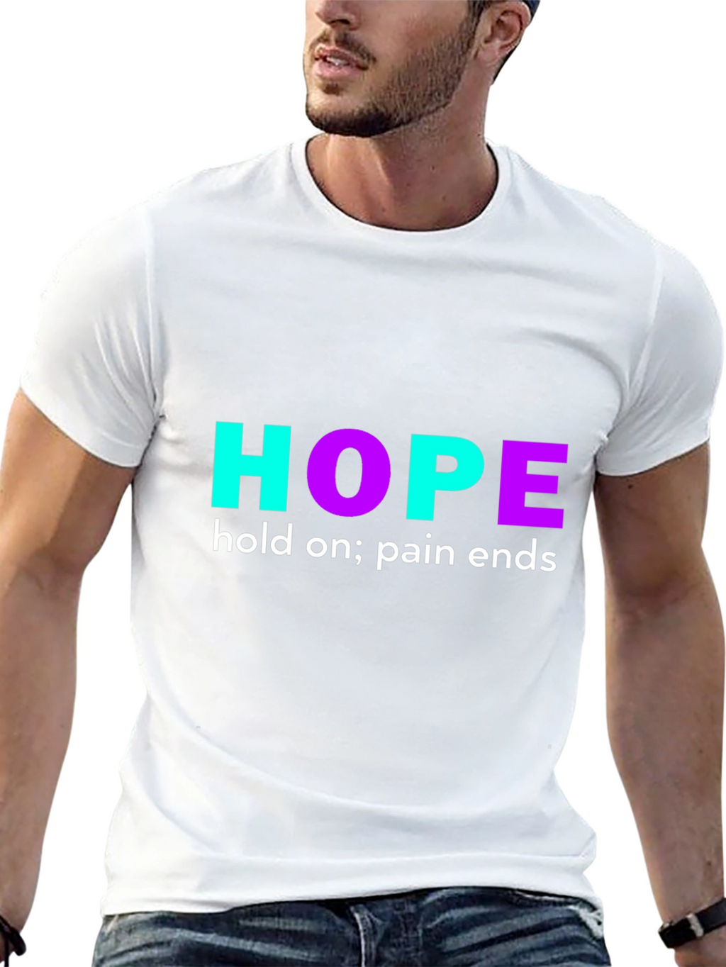 Hope Graphic Print T-Shirt - Motivational Design