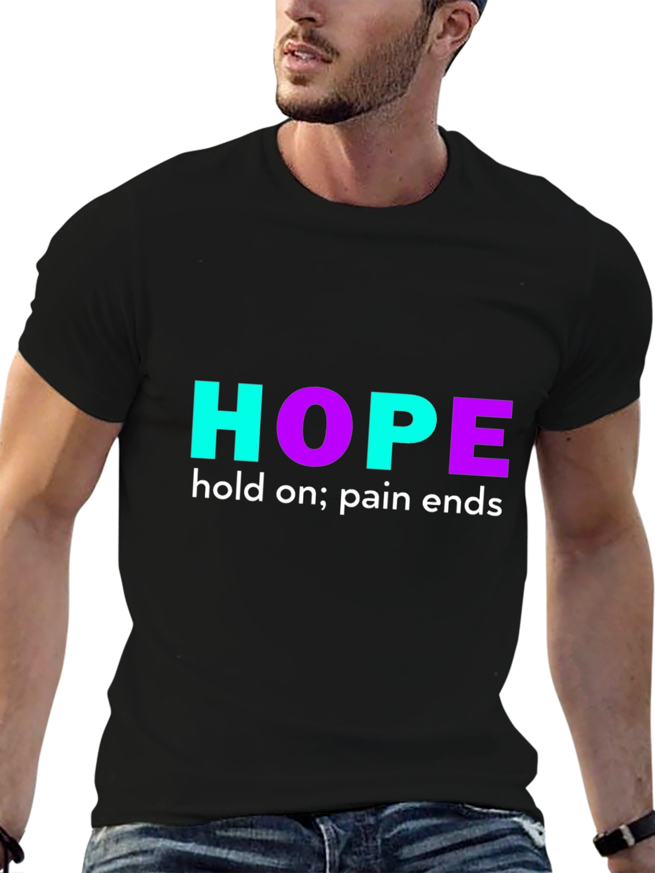 Hope Graphic Print T-Shirt - Motivational Design