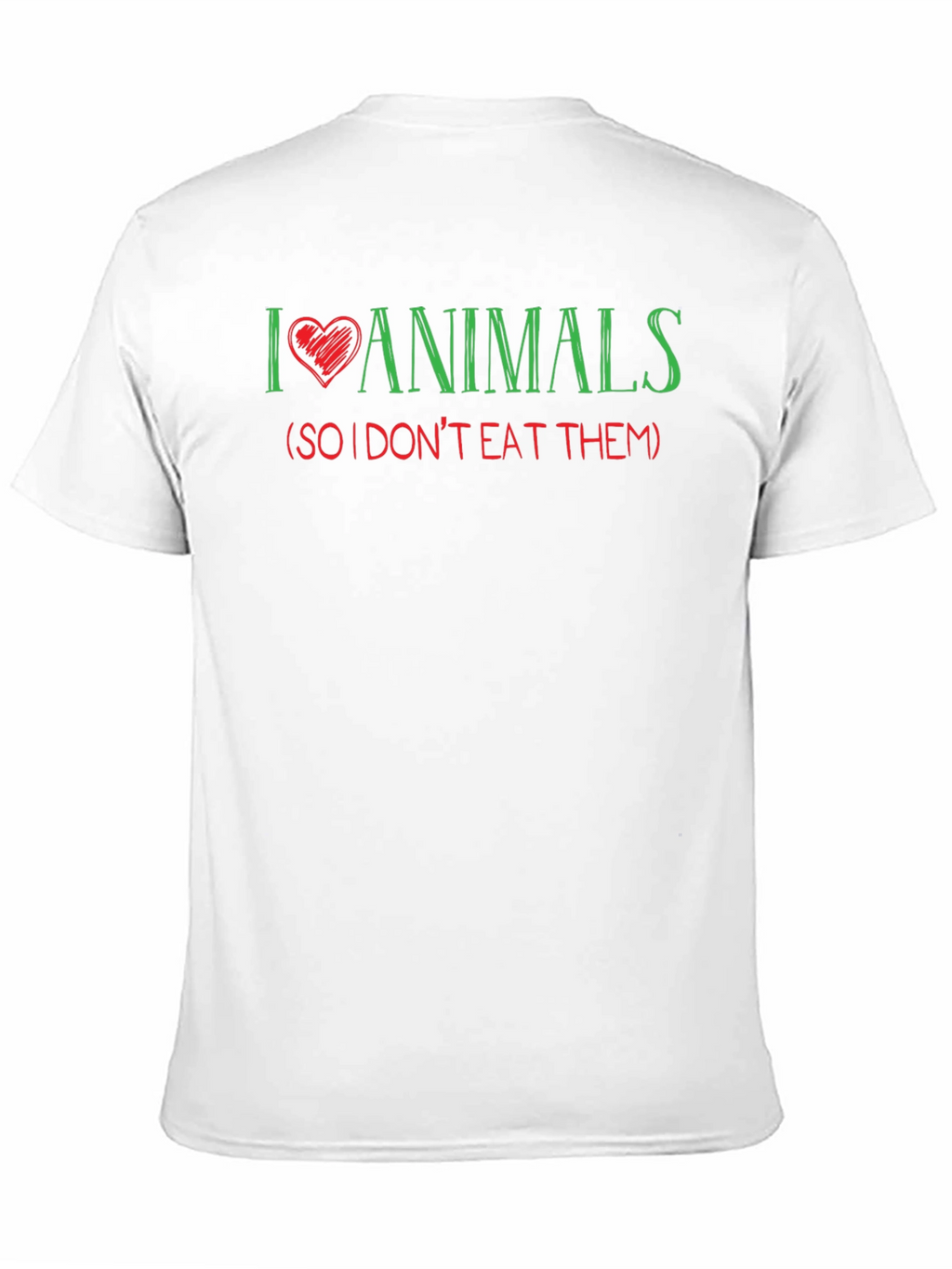 I Love Animals Vegan T-Shirt