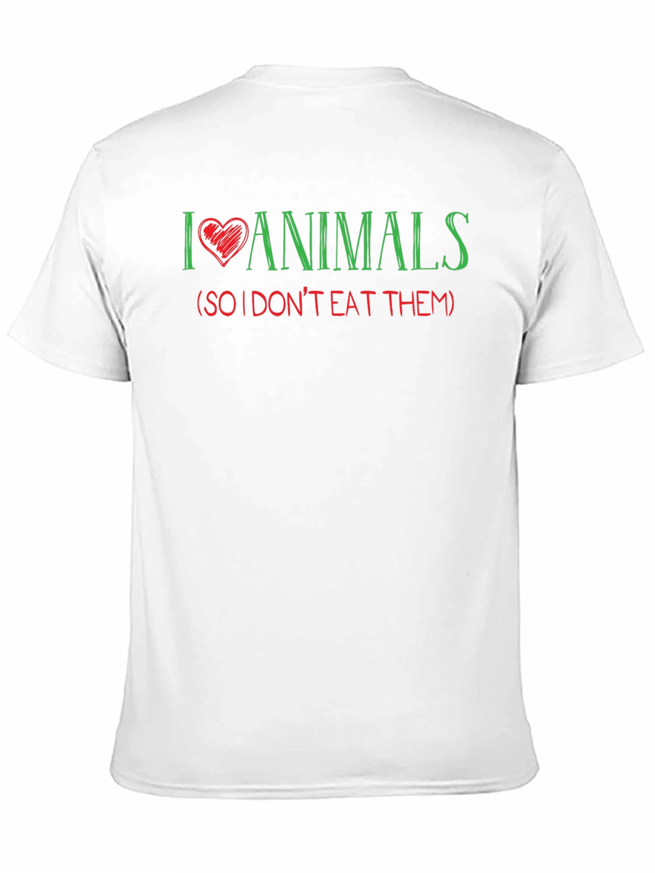 I Love Animals Vegan T-Shirt