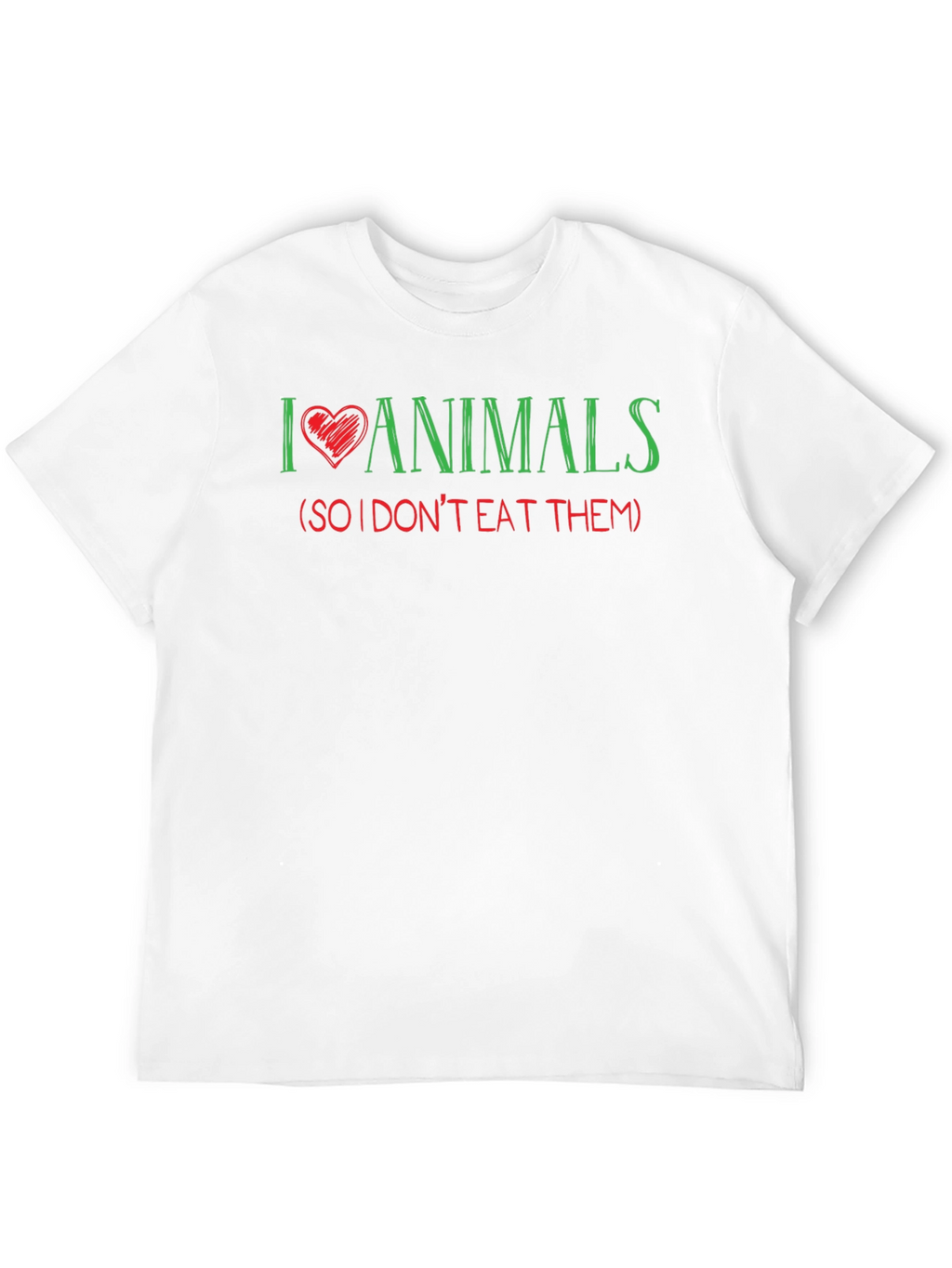 I Love Animals Vegan T-Shirt