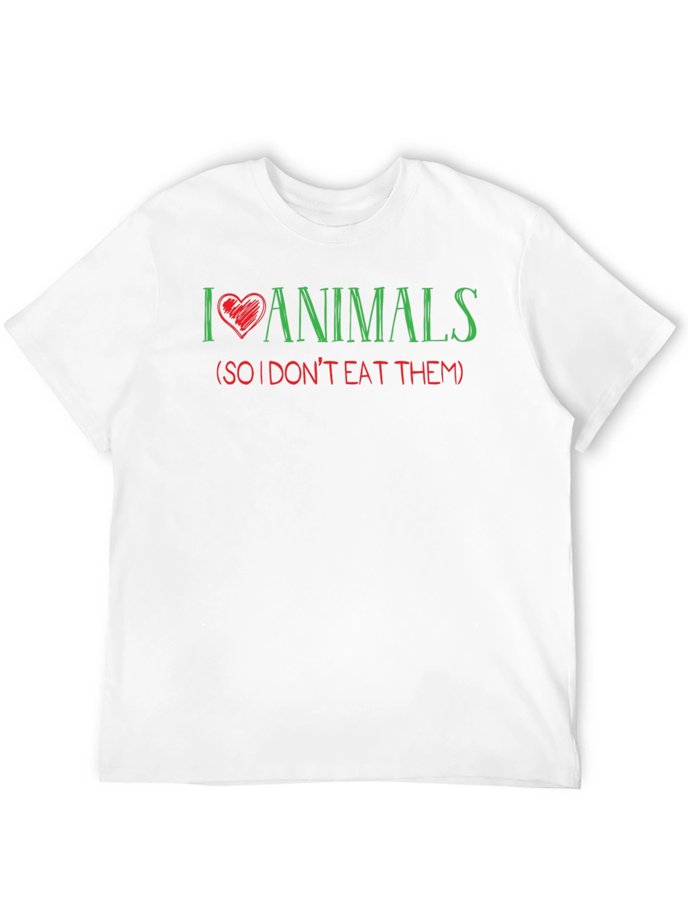 I Love Animals Vegan T-Shirt