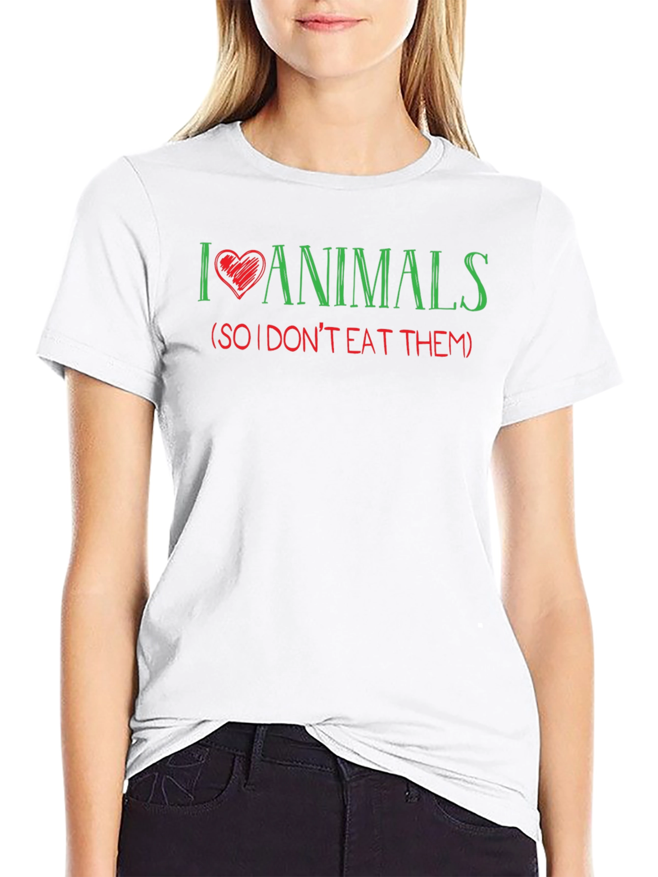 I Love Animals Vegan T-Shirt