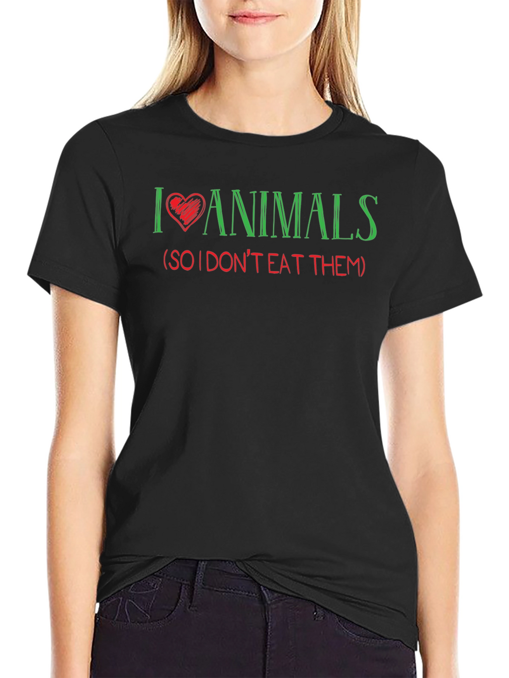I Love Animals Vegan T-Shirt