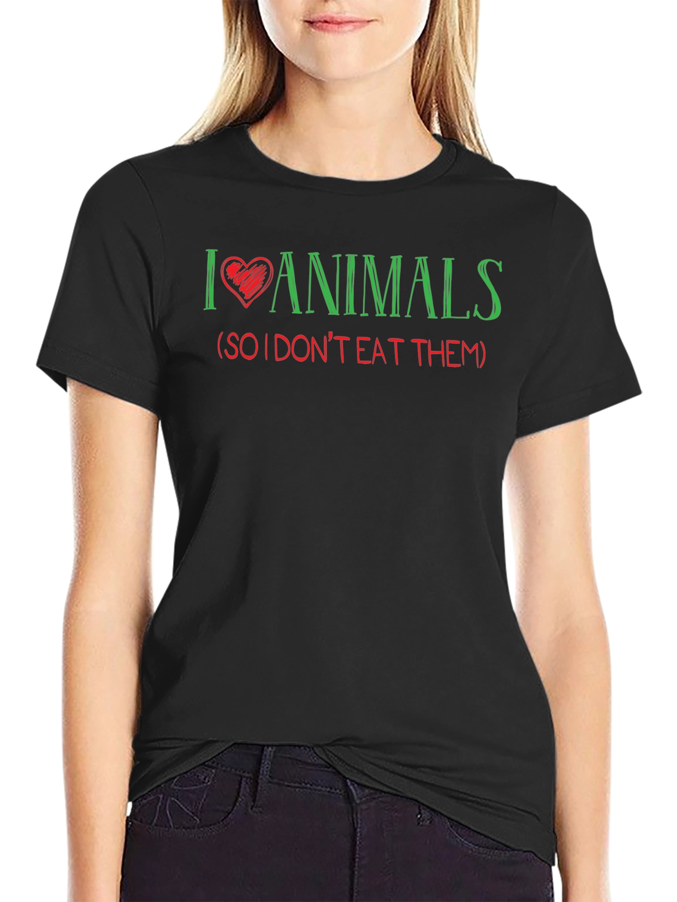 I Love Animals Vegan T-Shirt