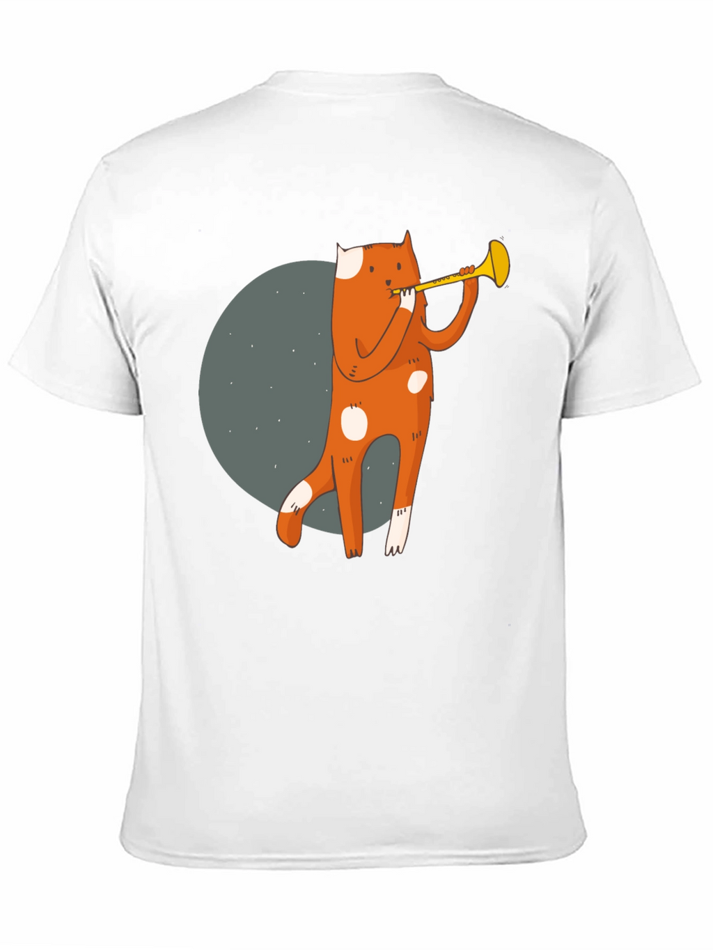 Trumpet Cat Graphic T-Shirt - Unique Design!