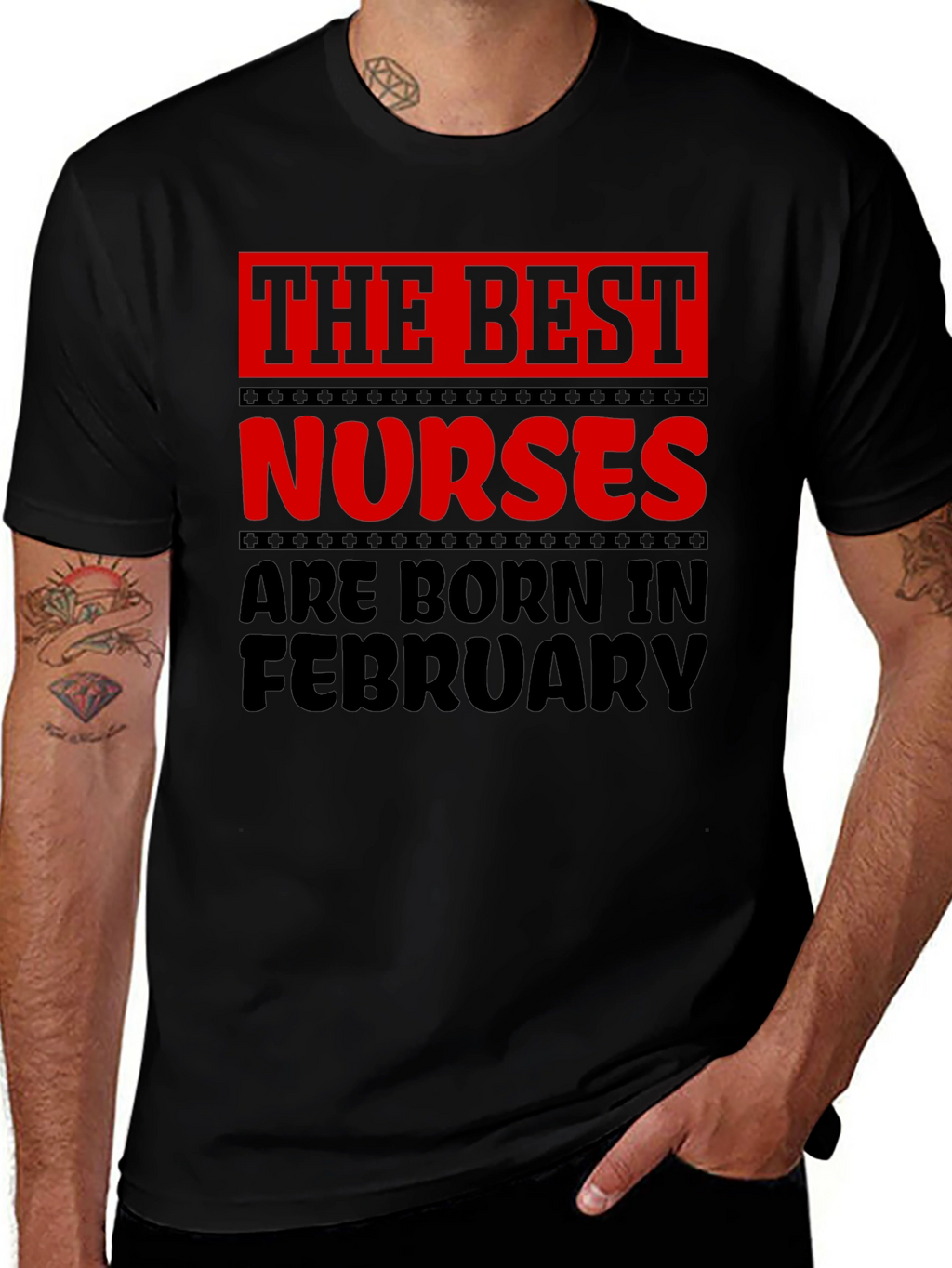 Best Nurses Are Born In February T-Shirt